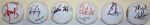 Lot of 6 Signed Golf Balls: Day, Baddeley, Huh, Rock, Els, Wilson
