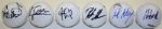 Lot of 6 Signed Golf Balls: Poulter, Sabbatini, Leonard, Hanson, Kaymer, and Mahan