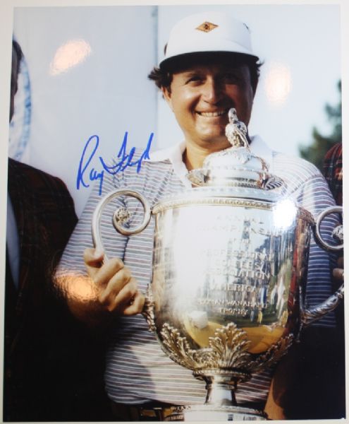 Lot of 3 Signed Trophy Shots - Ray Floyd, Jack Fleck, and Ken Venturi