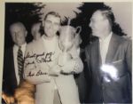 Lot of 3 Signed Trophy Shots - Ray Floyd, Jack Fleck, and Ken Venturi