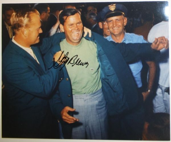 Lot of 6 Masters Champion Jacket Shots - Brewer, Aaron, Langer, Goalby, Immelman, and Zoeller 