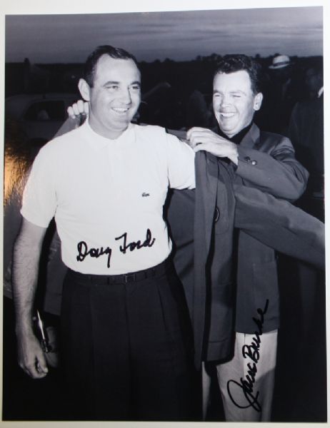 Lot of 2 Jack Burke Signed Photos (One with Doug Ford Signature) - 8x10