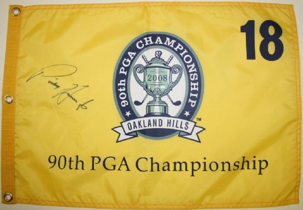 Padraig Harrington Signed 2008 PGA Pin Flag