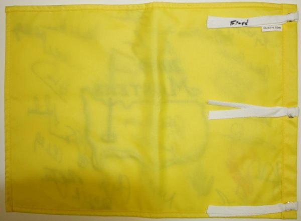 Ray Floyd's 2009 Masters Champions Signed Dinner Flag
