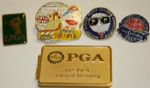 Lot of 4 Miscellaneous Pins and 1 Money Clip