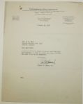 Bobby Jones signed Letter with full signature and Club Content JSA