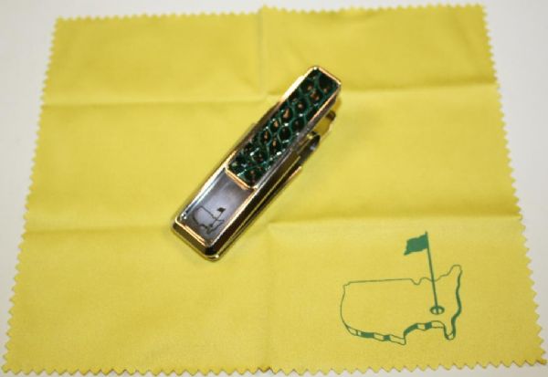 2007 Augusta National Golf Club Masters Gift - Money Clip with Wiping Cloth