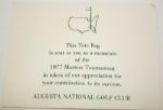 1977 Augusta National Golf Club Members Gift - Tote Bag