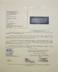 Tom Morris Signature FULL JSA COA