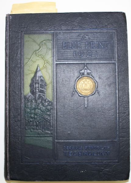 1921 The Blue Print Georgia School of Technology-Bobby Jones College Yearbook