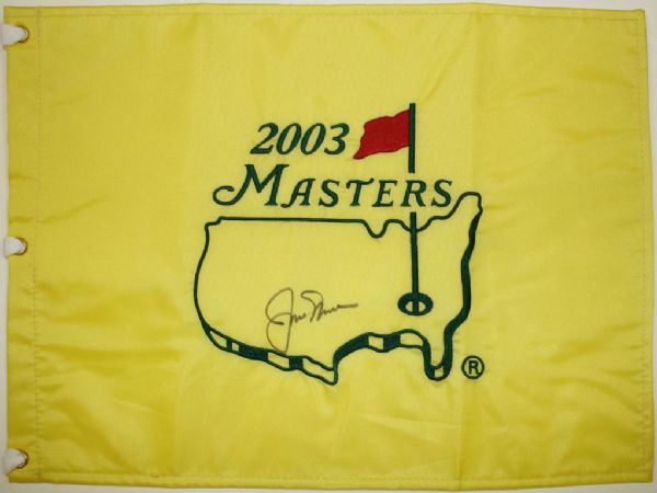 Jack Nicklaus signed Masters flag JSA COA