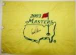 Arnold Palmer signed Masters Flag JSA COA