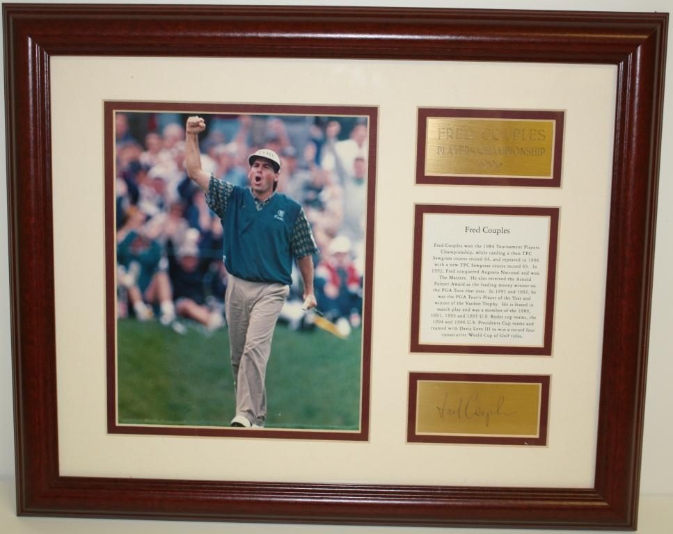 Lot Detail - Fred Couples framed 92 Masters piece