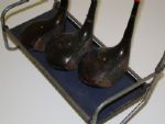 Walter Hagen Products - Pro Shop Golf Club Display Rack- (3) Hagan Woods, (4)Head Covers