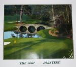 Masters 2007 Commemorative Poster - Golden Bell Green with White Dogwood in Background