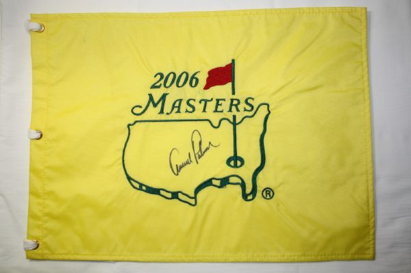 Arnold Palmer Autographed 2006 Masters Flag
