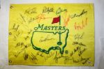 Masters champ flag signed by 25 champions- PSA/DNA