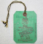 1960 Masters Badge-4 day Series Ticket-Arnold Palmers 2nd Masters Triumph