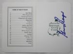 Gary Player signed Masters Scorecard - JSA