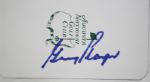 Gary Player signed Masters Scorecard - JSA