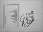 Charl Schwartzel Autographed Masters Scorecard