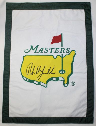 Phil Mickelson Autographed Garden Flag