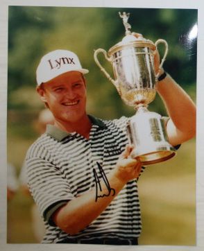 Ernie Els Autographed 8x10 US Open Photo