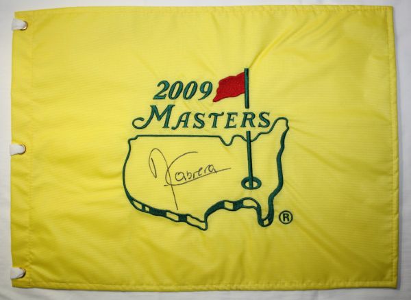 Angel Cabrera Autographed 2009 Masters Flag