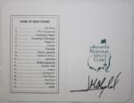 José María Olazábal Autographed Masters Scorecard - JSA