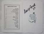 Doug Ford Autographed Masters Scorecard - JSA
