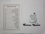 Herman Keiser Autographed Masters Scorecard - JSA