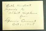 Francis Ouimet signed Cut Autograph-Inscribed 1928