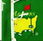 Craig Stadler signed Emerald Green 90's Masters flag JSA COA