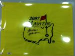 Gay Brewer signed Masters flag Deceased rare single Flag