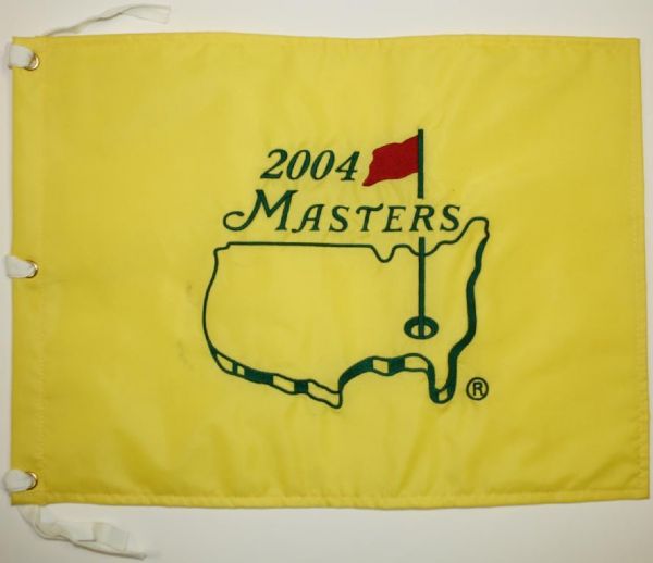 Lot of Two 2004 Masters Embroidered Pin Flags