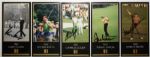 Lot of (5)Autographed Grand Slam Ventures Cards: Player, Brewer, Coody, Aaron, and OMeara