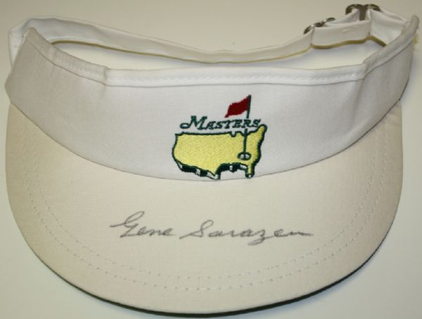 Gene Sarazen (D-99) Autographed Masters Undated Visor