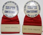 Felix Serafins Contests Badge from 1940 Miami Open Also Included Wifes Badge From Event- Byron Nelson Champ