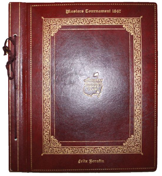 Felix Serafins Personal 1947 Masters Tournament Players Gift- Scrapbook