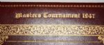 Felix Serafin's Personal 1947 Masters Tournament Players Gift- Scrapbook