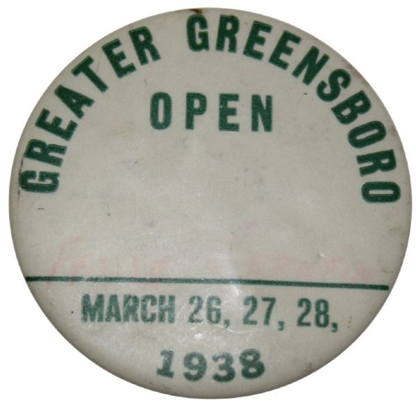 Felix Serafins Contests Pin - Greater Greensboro Open - 1st Year of Event - Sam Snead Win