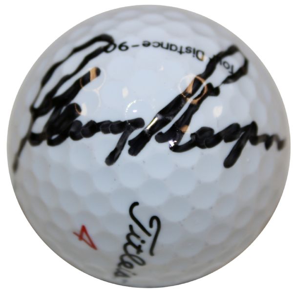 Masters Logo Golf Ball Signed by 1961, 1974, and 1978 Champion Gary Player