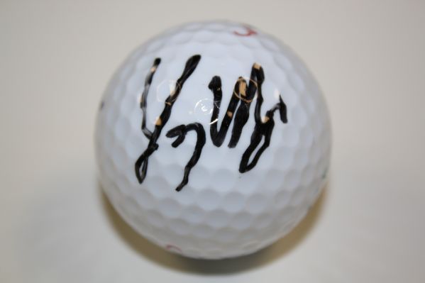 Masters Logo Golf Ball Signed by 1987 Champion Larry Mize