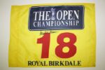 Royal Birkdale British Open Flag Signed by 1998 Champion Mark OMeara