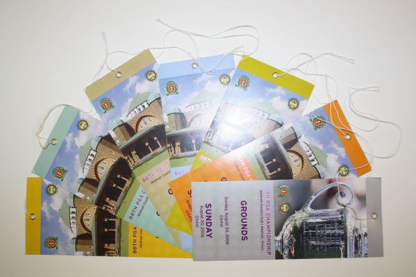 2006 PGA Championship Ticket Set (7) - Mint Unused-Tiger Woods Major Win!