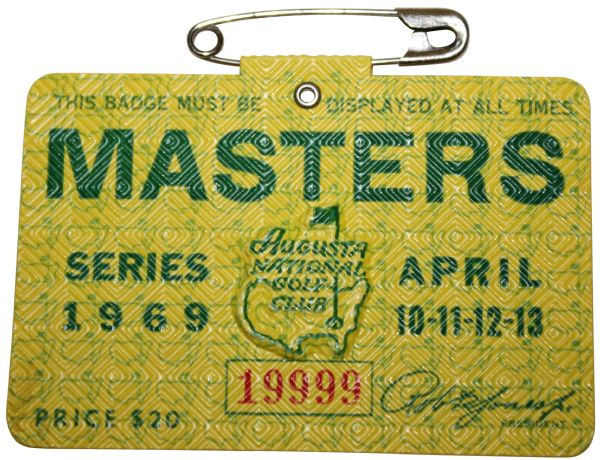1969 Masters Badge