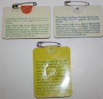 Lot of 3 Masters Badges: 1977, 1979, and 1980 
