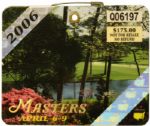 2006 Masters Badge-Phil Mickelsons 2nd Masters Win