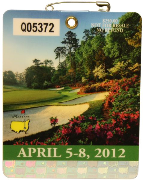 2012 Masters Badge