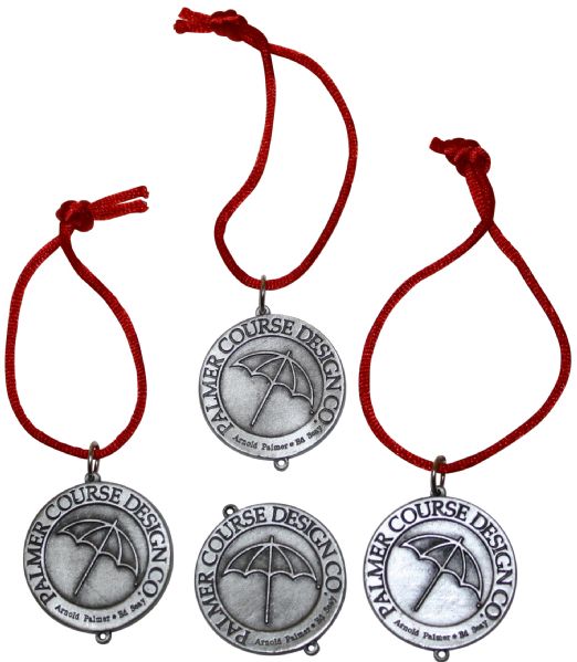 Lot of (4)Arnold Palmer Course Design Co. Umbrella Logo Christamas Ornaments-Corporate Gifts